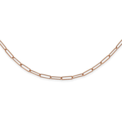 14K Roségold Poliert Fantasieglieder Halskette