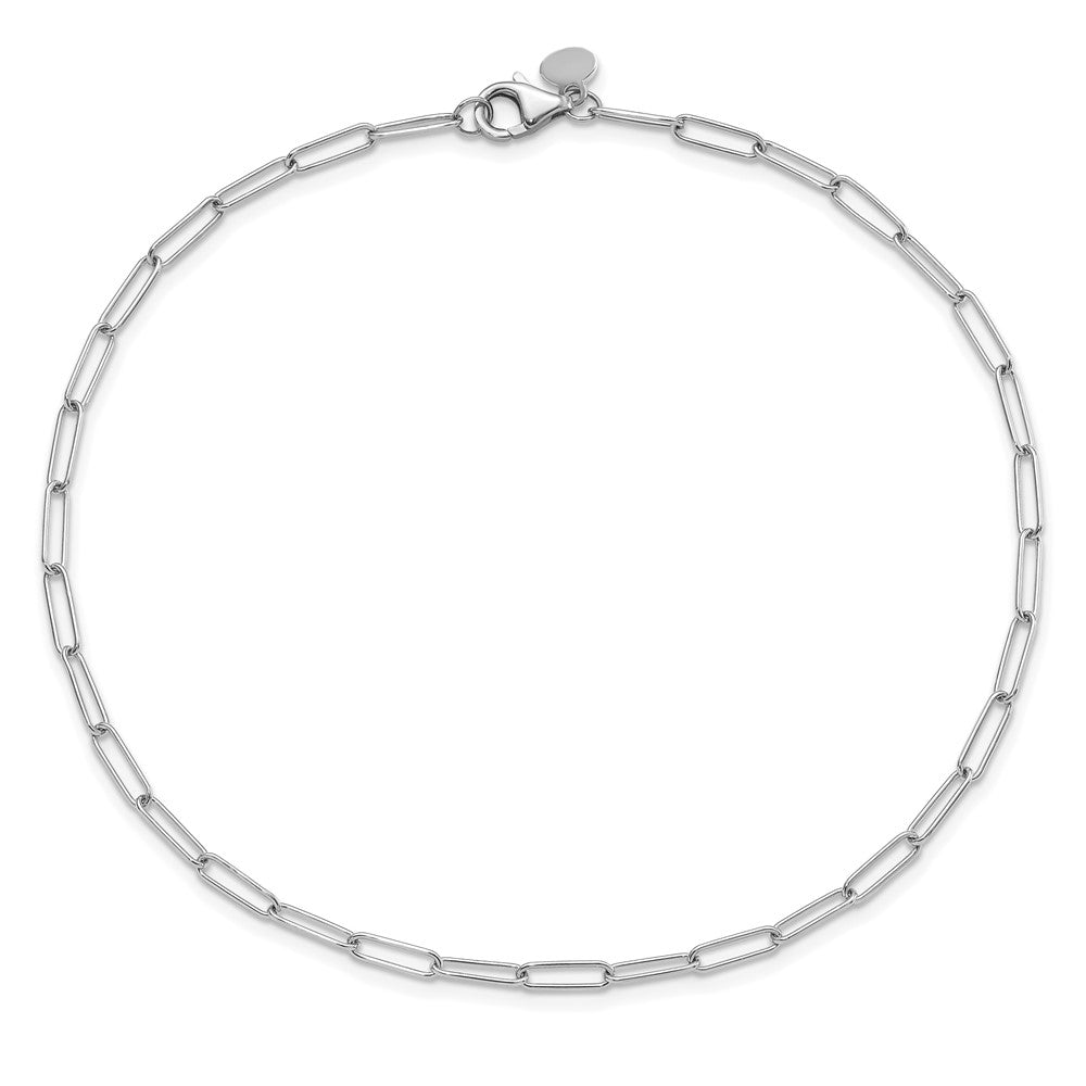 14K Weißgold Poliert Fantasieglieder Gliederarmband