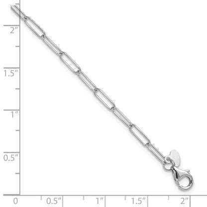 14K Weißgold Poliert Fantasieglieder Gliederarmband