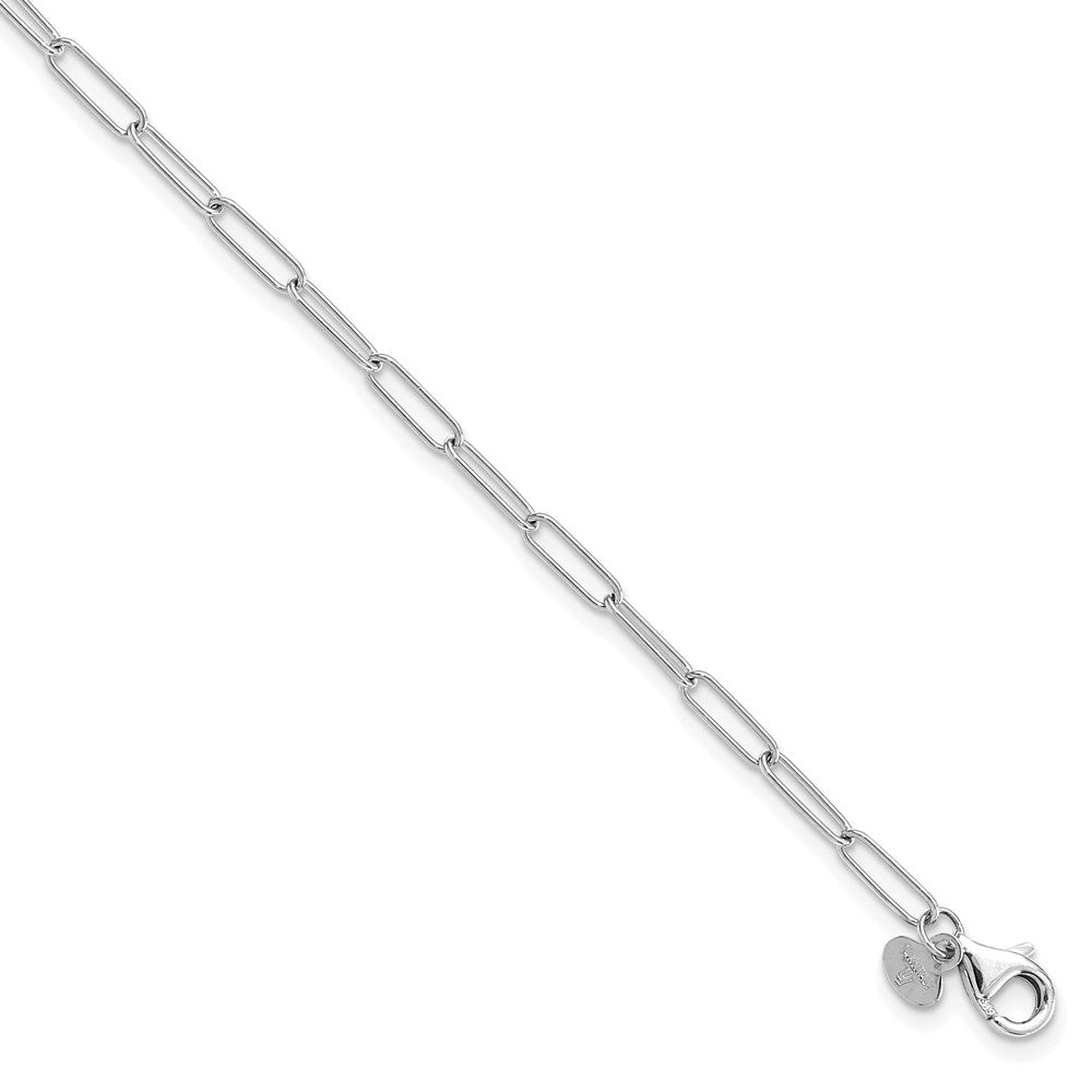 14K Weißgold Poliert Fantasieglieder Gliederarmband