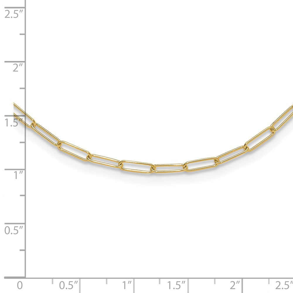 14K Gelbgold Poliert Fantasieglieder Halskette