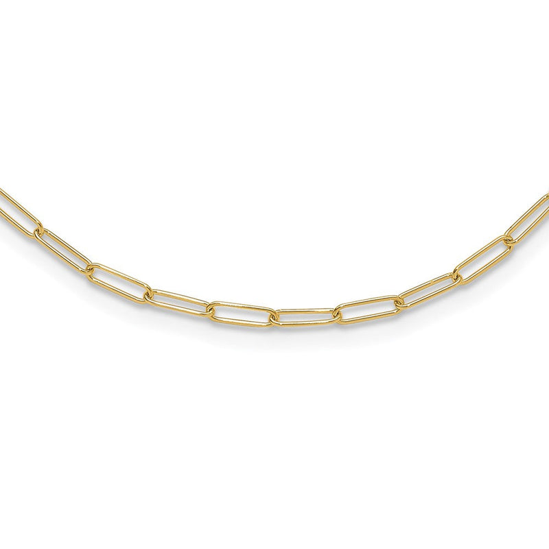 14K Gelbgold Poliert Fantasieglieder Halskette