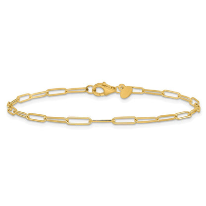 14K Gelbgold Poliert Fantasieglieder Gliederarmband