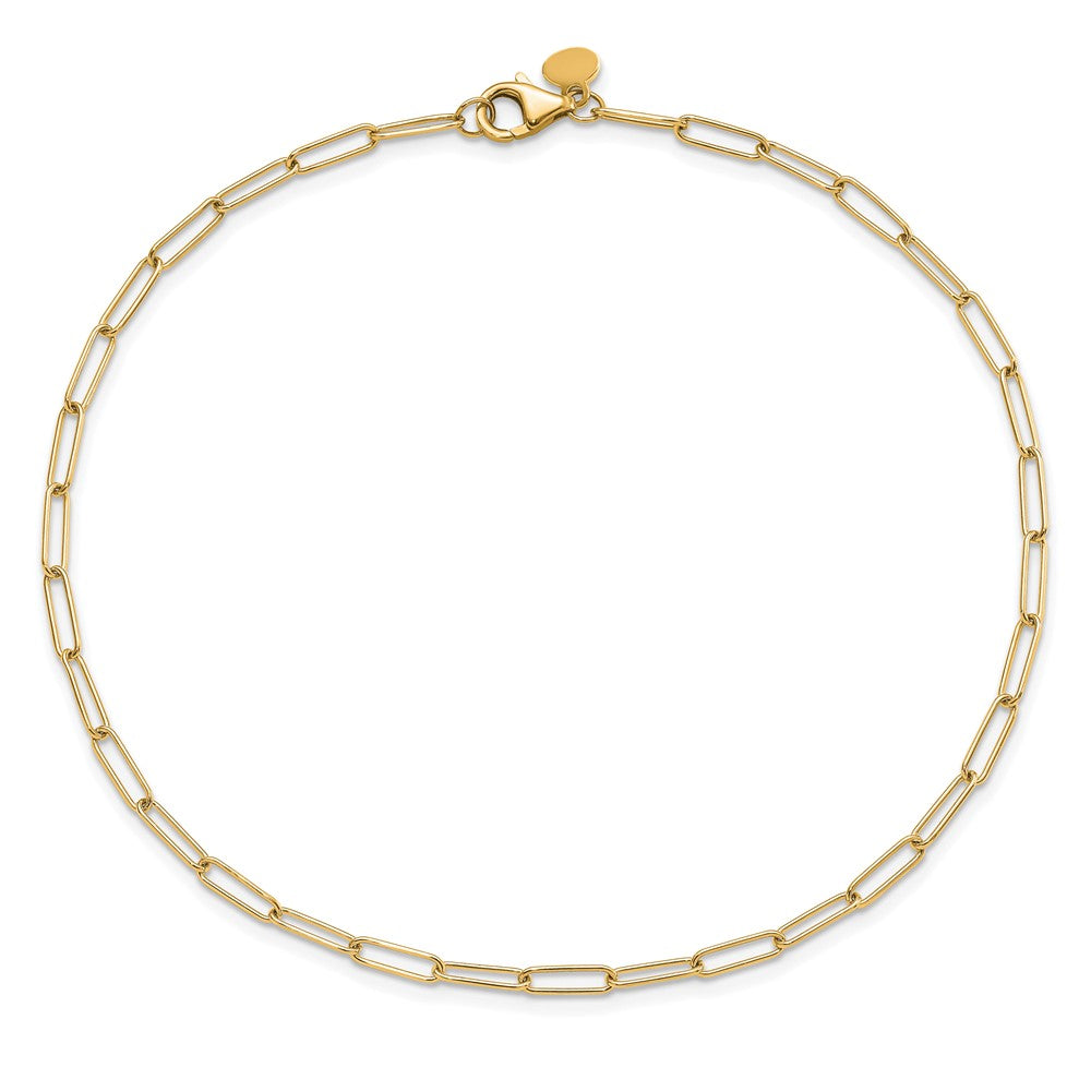 14K Gelbgold Poliert Fantasieglieder Gliederarmband