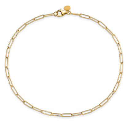 14K Gelbgold Poliert Fantasieglieder Gliederarmband