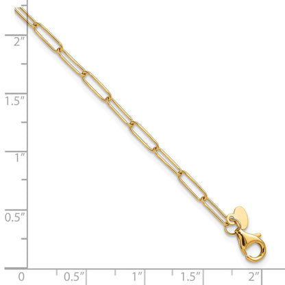 14K Gelbgold Poliert Fantasieglieder Gliederarmband