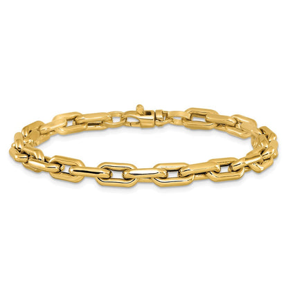 14K Gelbgold Poliert Fantasieglieder Armband