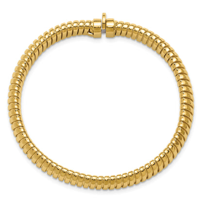 14K Gelbgold Poliert 7.5mm Gewölbt Armband
