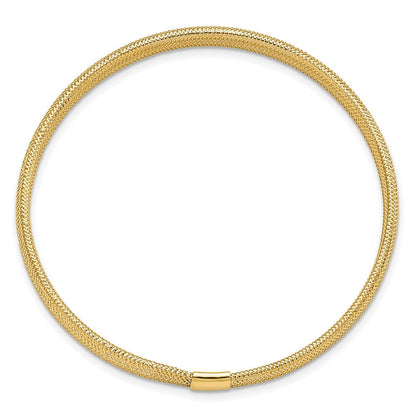 14K Gelbgold Poliert Dehnbar Armband