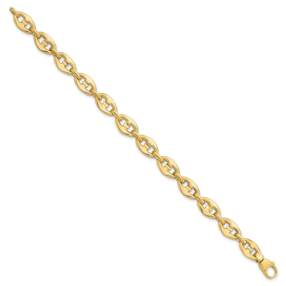 14K Gelbgold Poliert Fantasieglieder Armband