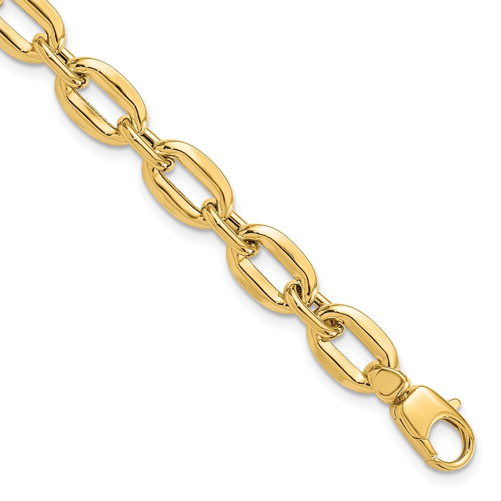 14K Gelbgold Poliert Fantasieglieder Armband