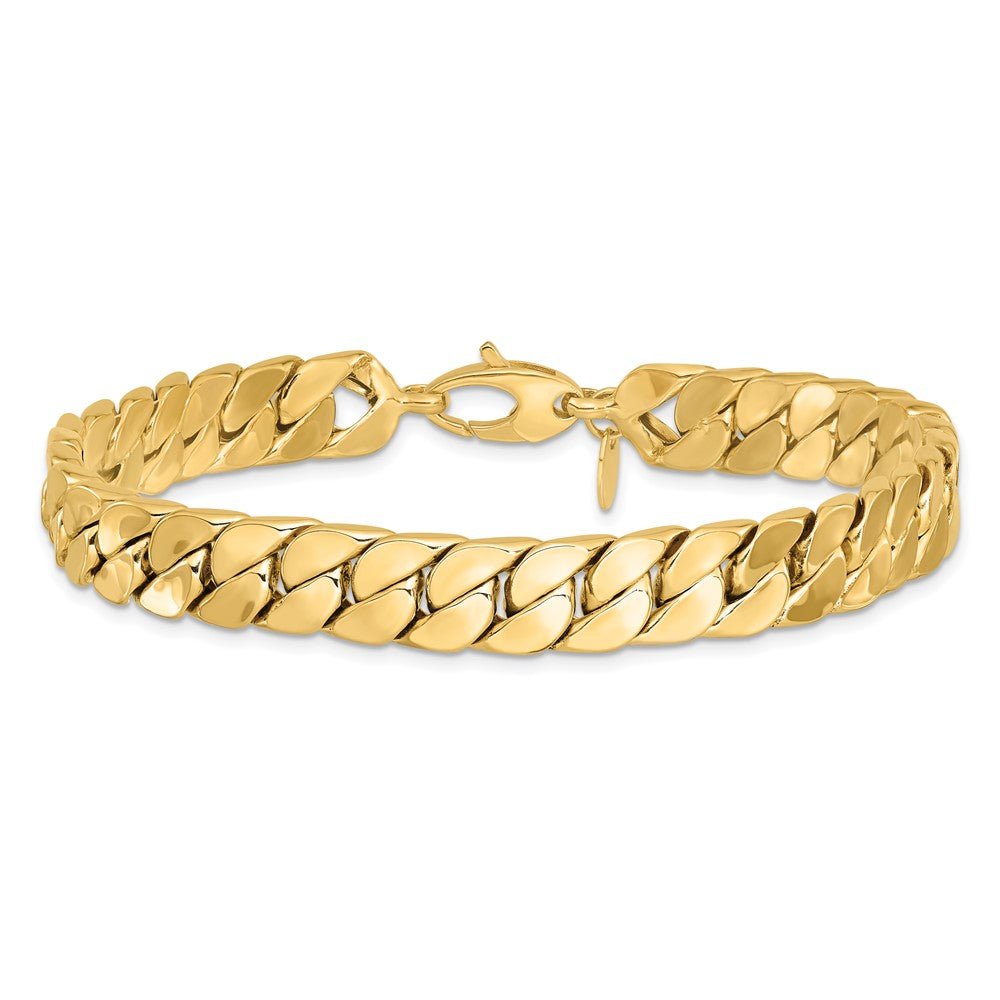 14K Gelbgold Poliert Fantasie Panzer Gliederarmband