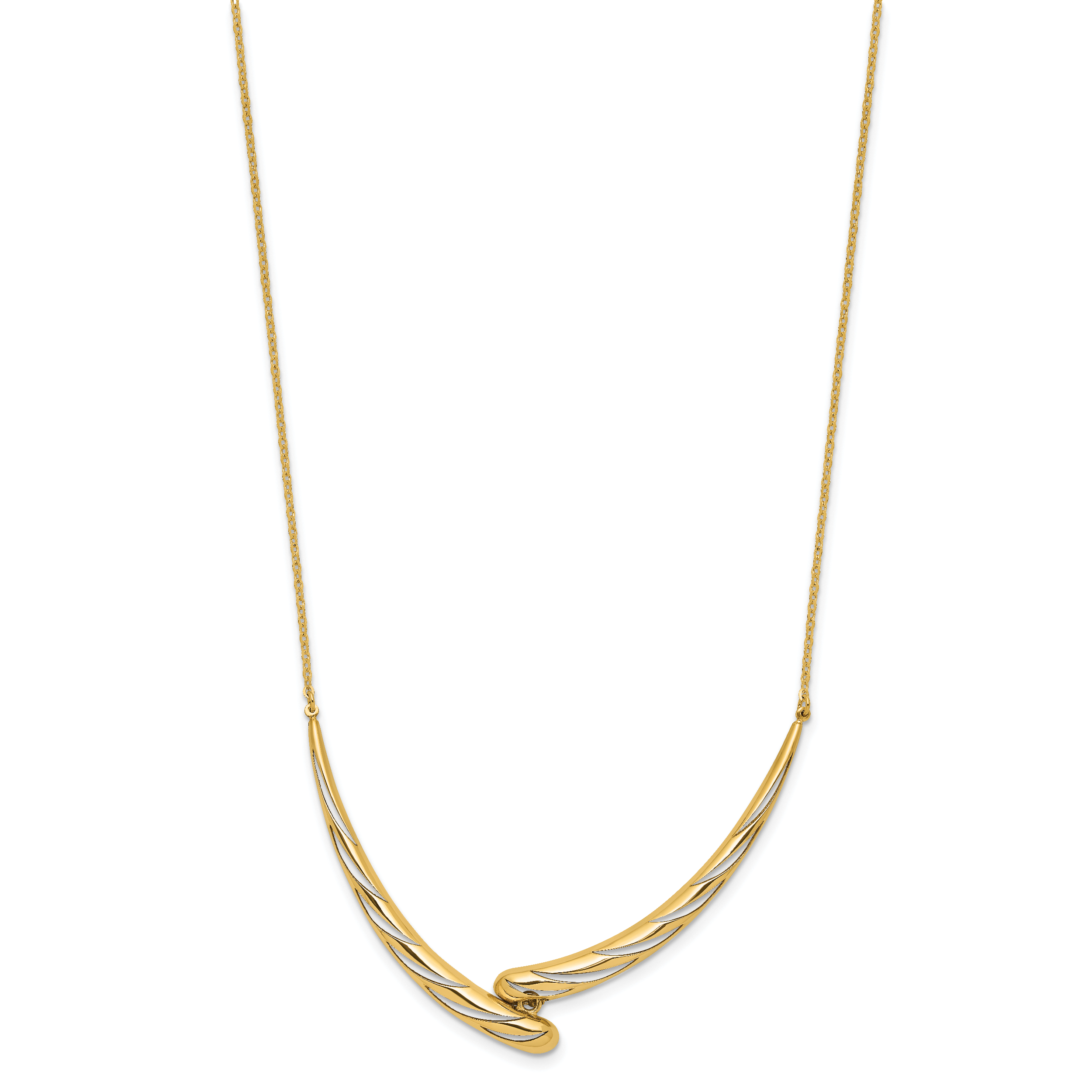 14K Gelbgold Poliert Halskette