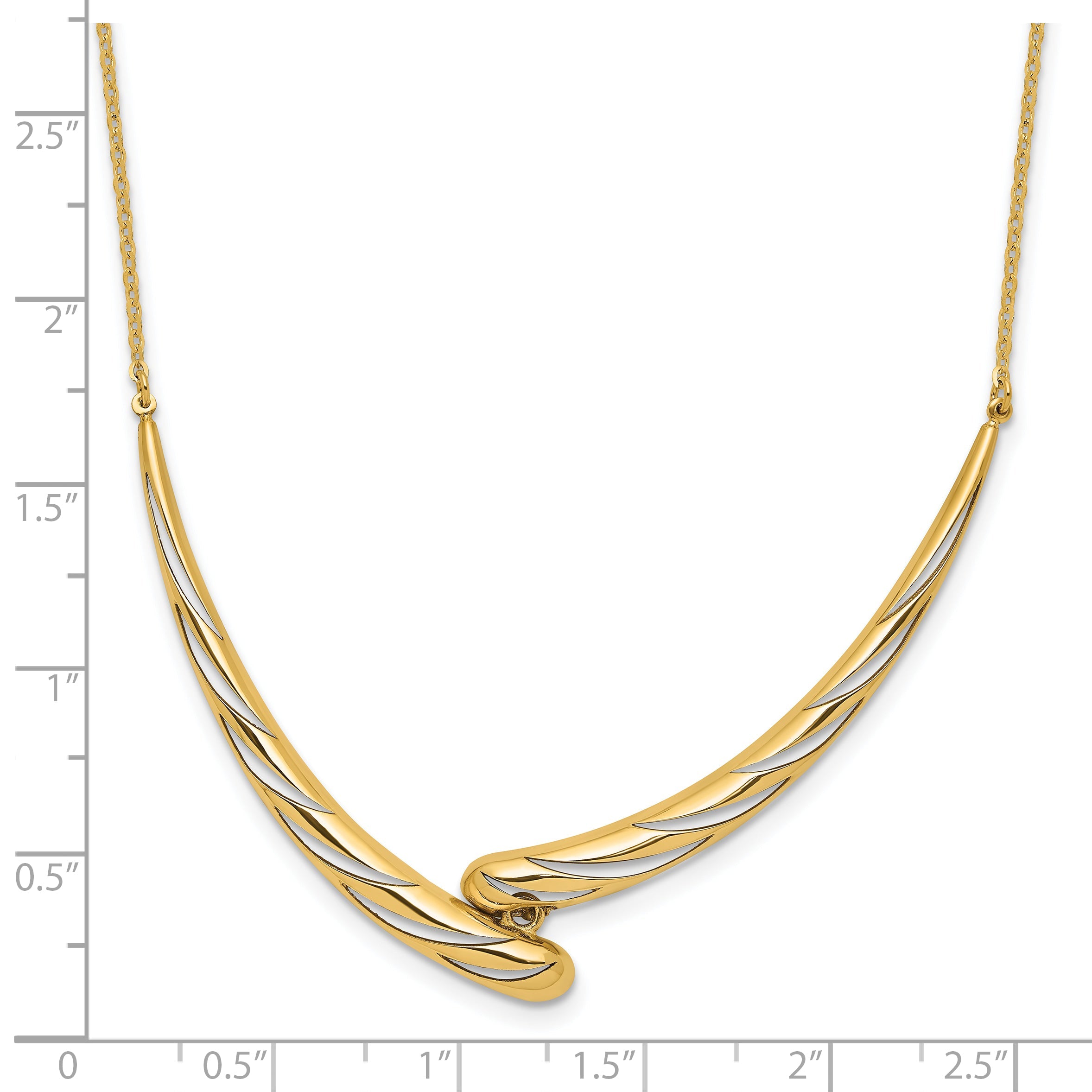 14K Gelbgold Poliert Halskette