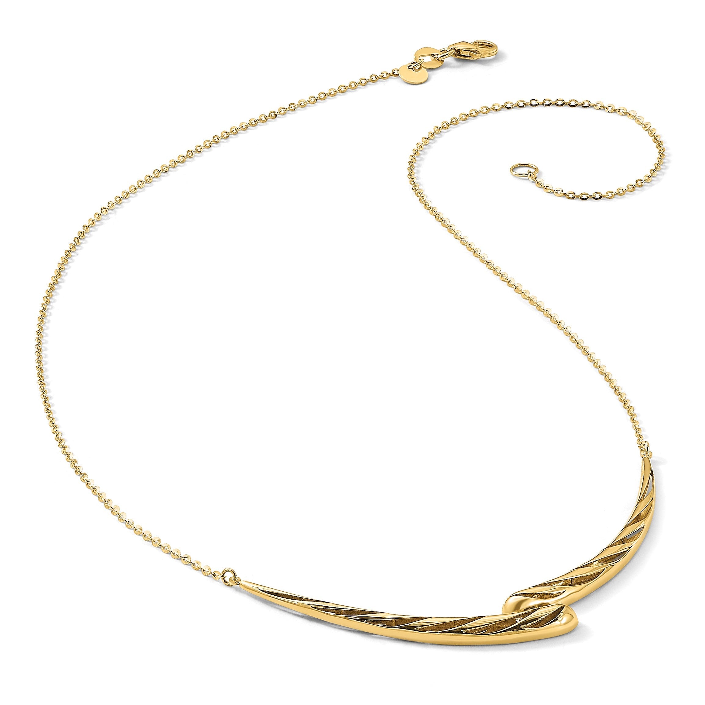 14K Gelbgold Poliert Halskette
