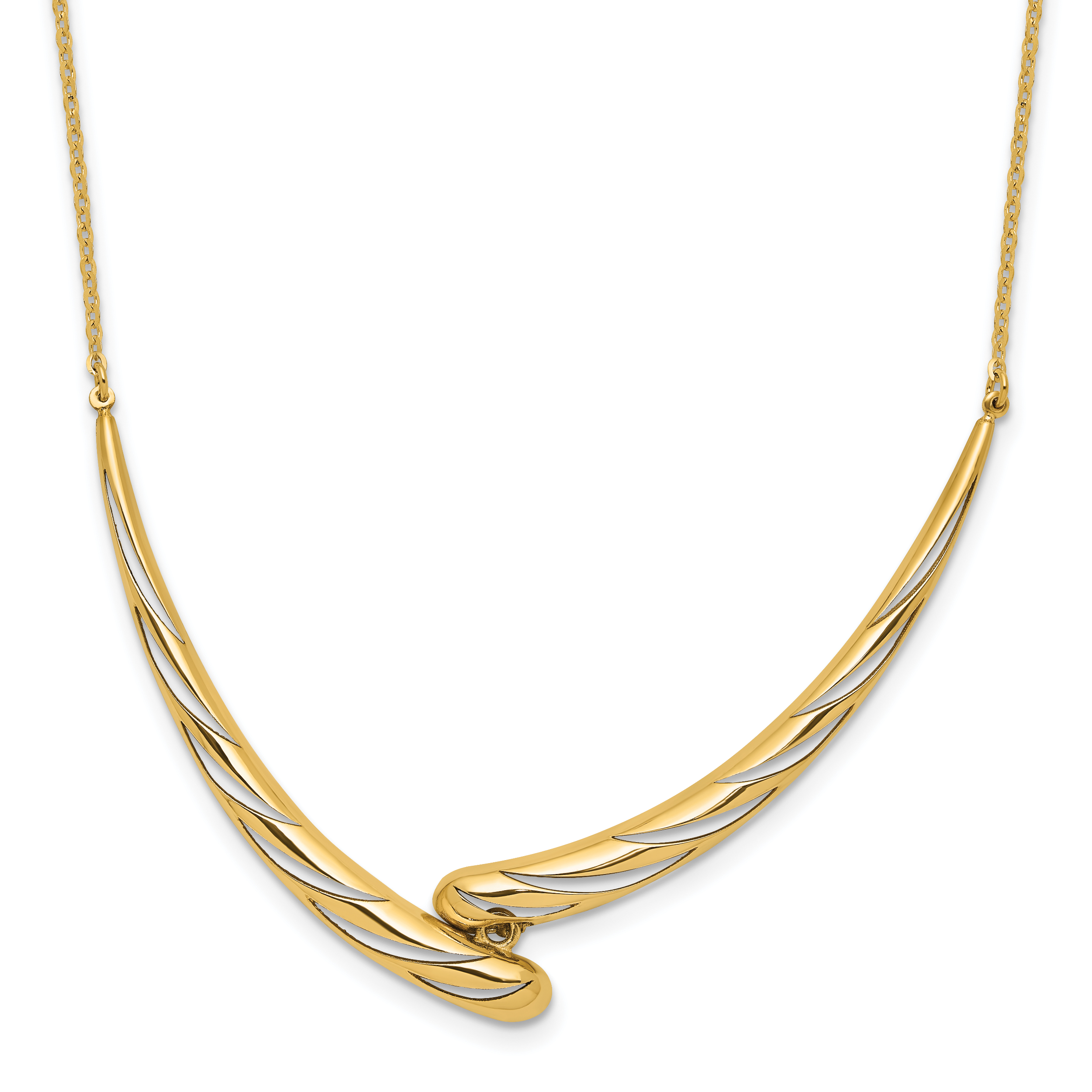 14K Gelbgold Poliert Halskette