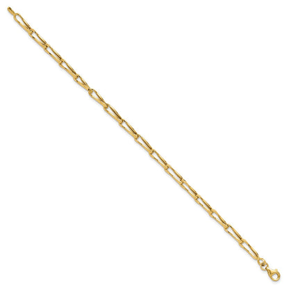 14K Gelbgold Poliert Fantasieglieder Armband