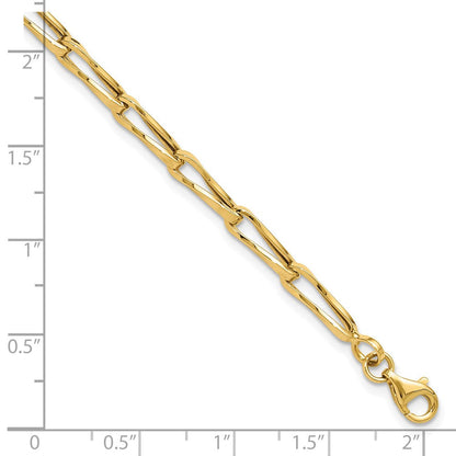 14K Gelbgold Poliert Fantasieglieder Armband