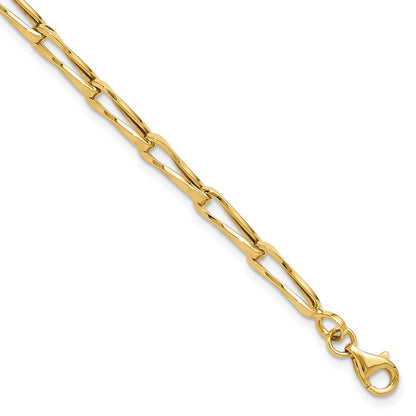 14K Gelbgold Poliert Fantasieglieder Armband