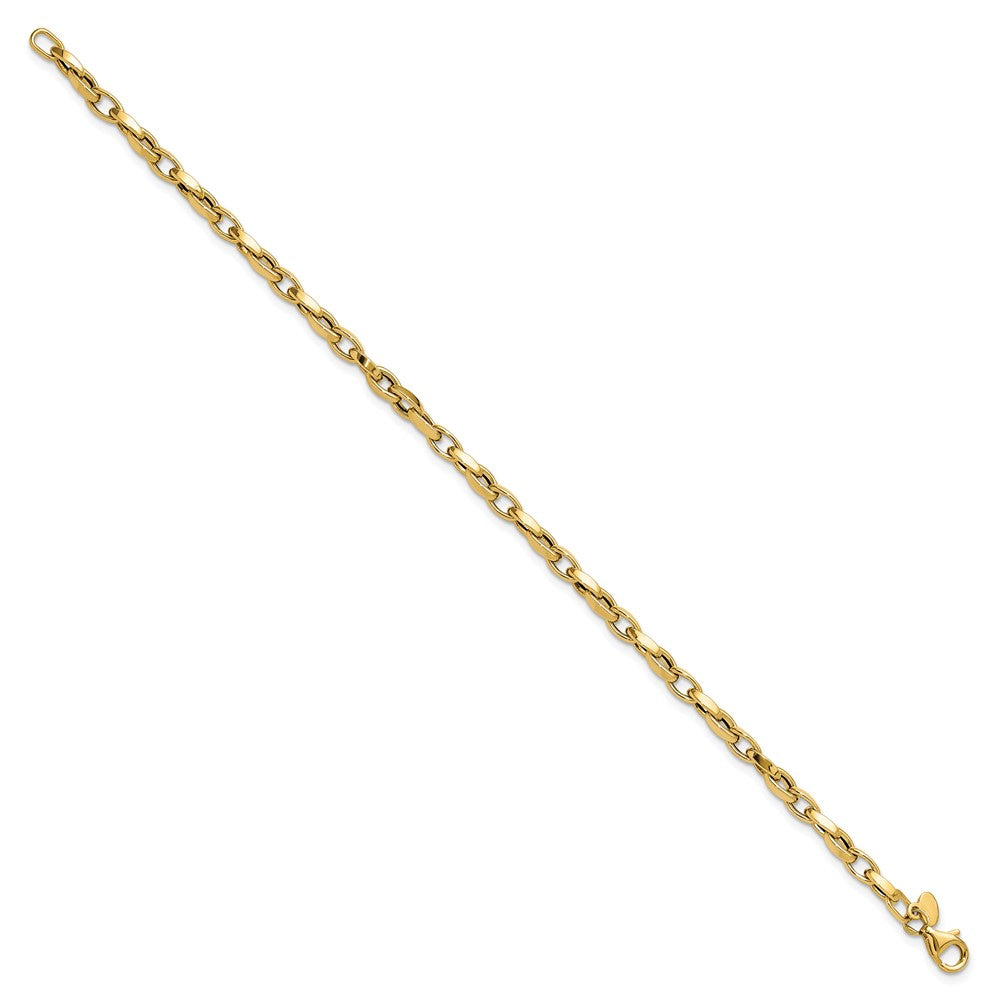 14K Gelbgold Poliert Fantasieglieder Armband