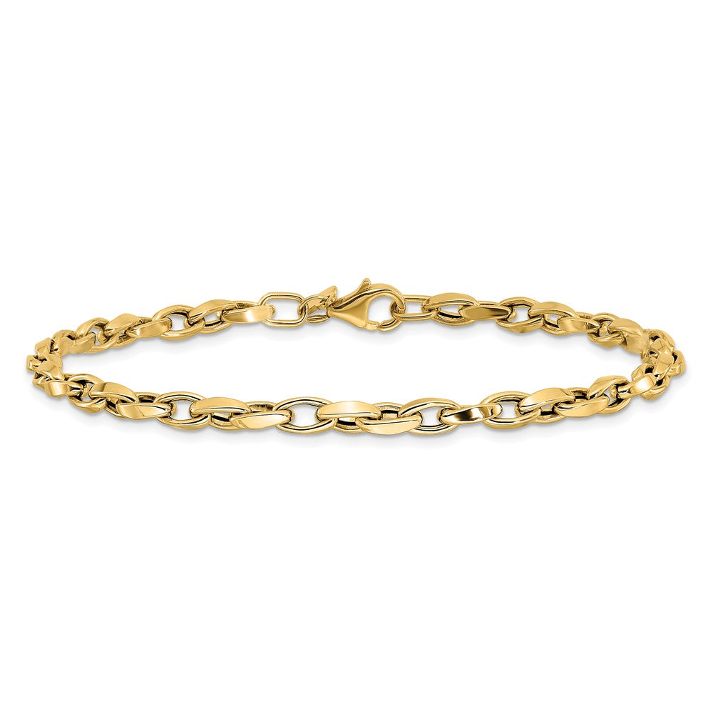 14K Gelbgold Poliert Fantasieglieder Armband