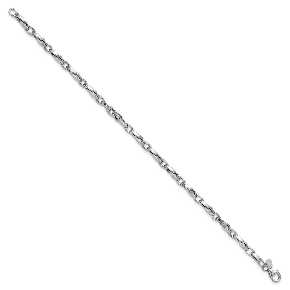 14K Weißgold Poliert Fantasieglieder Armband