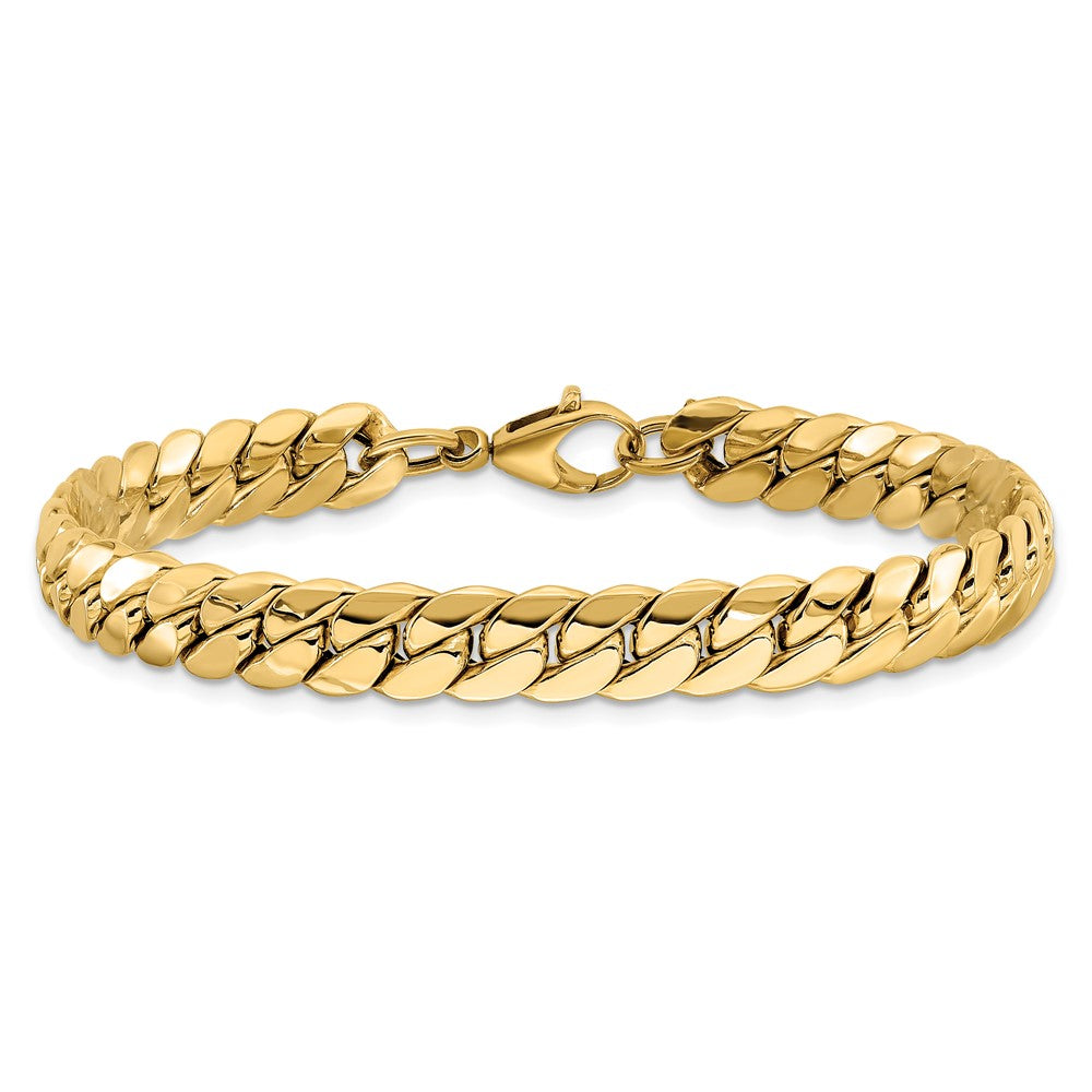 14K Gelbgold Poliert Fantasieglieder Gliederarmband
