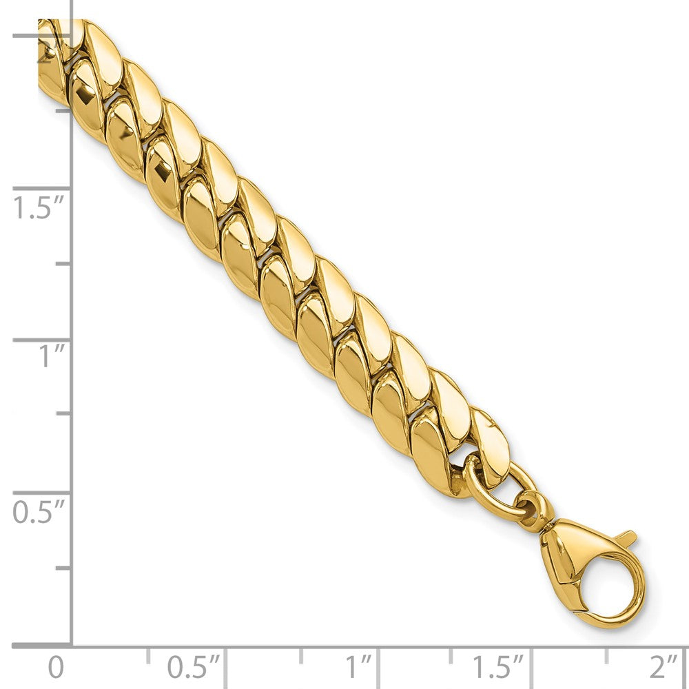 14K Gelbgold Poliert Fantasieglieder Gliederarmband