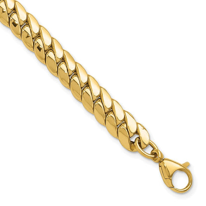 14K Gelbgold Poliert Fantasieglieder Gliederarmband