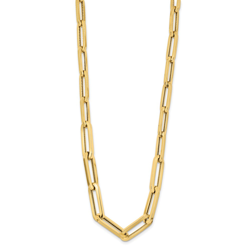 14K Gelbgold Poliert Fantasieglieder Halskette