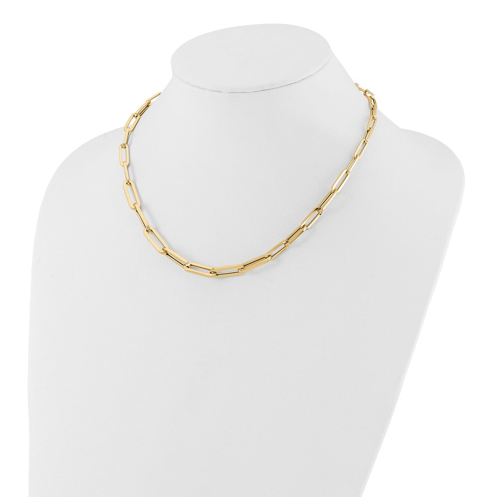 14K Gelbgold Poliert Fantasieglieder Halskette