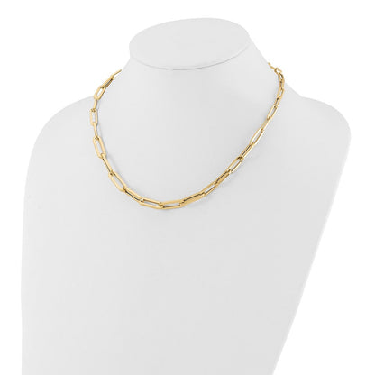 14K Gelbgold Poliert Fantasieglieder Halskette