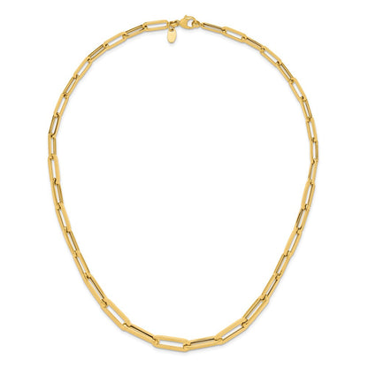 14K Gelbgold Poliert Fantasieglieder Halskette
