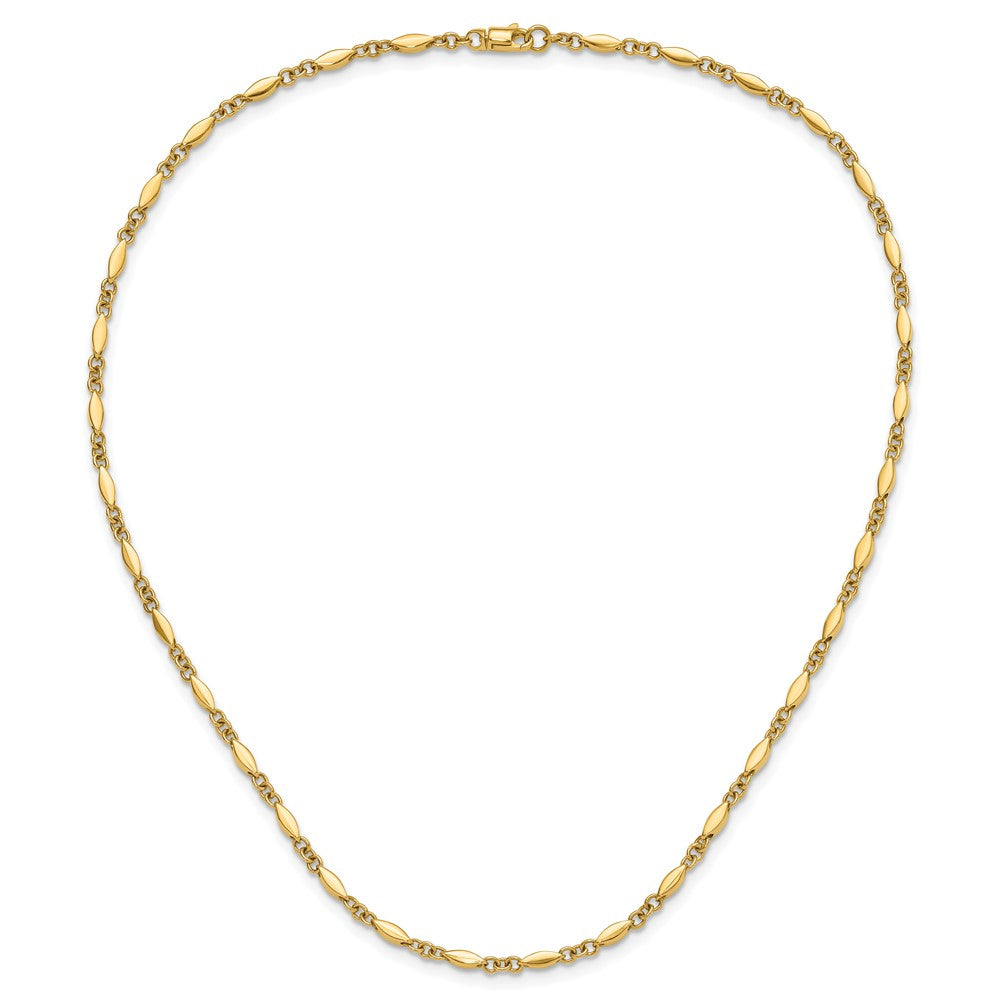 14K Gelbgold Poliert Fantasieglieder Halskette
