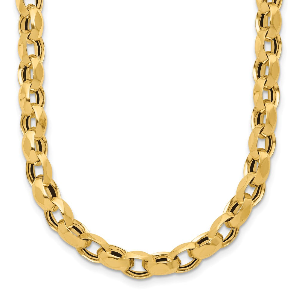 14K Gelbgold Poliert Fantasieglieder Halskette