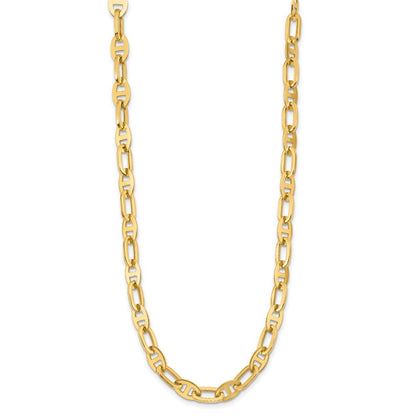14K Gelbgold Poliert Fantasieglieder Halskette