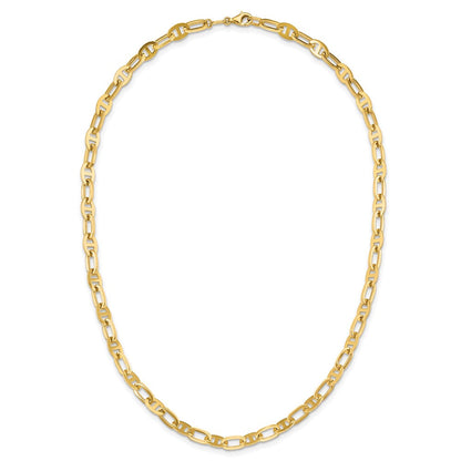 14K Gelbgold Poliert Fantasieglieder Halskette