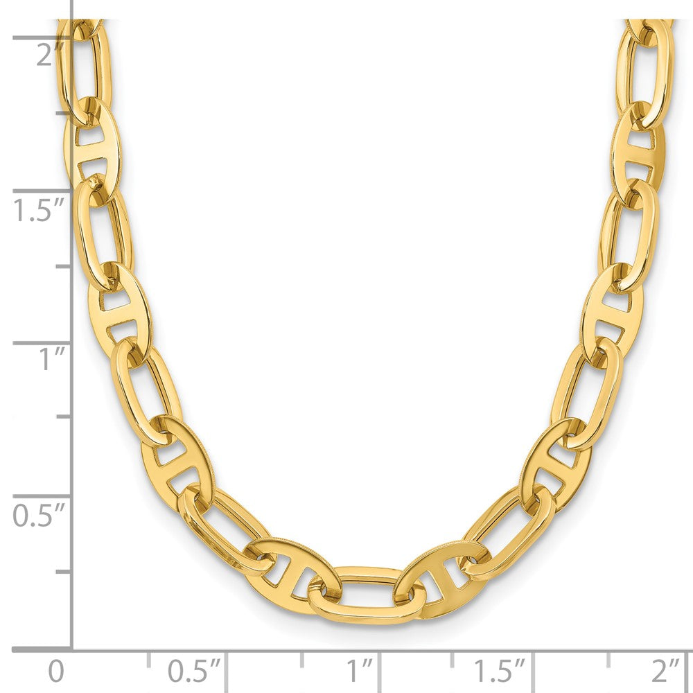 14K Gelbgold Poliert Fantasieglieder Halskette