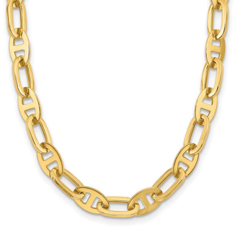 14K Gelbgold Poliert Fantasieglieder Halskette