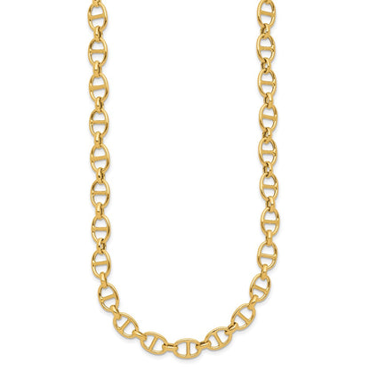 14K Gelbgold Poliert Fantasieglieder Halskette