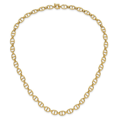 14K Gelbgold Poliert Fantasieglieder Halskette