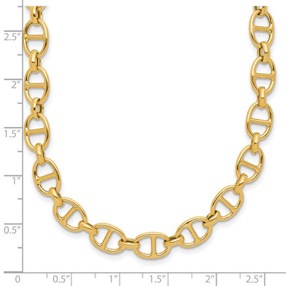 14K Gelbgold Poliert Fantasieglieder Halskette