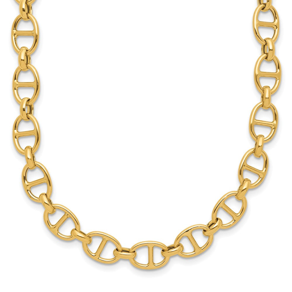 14K Gelbgold Poliert Fantasieglieder Halskette