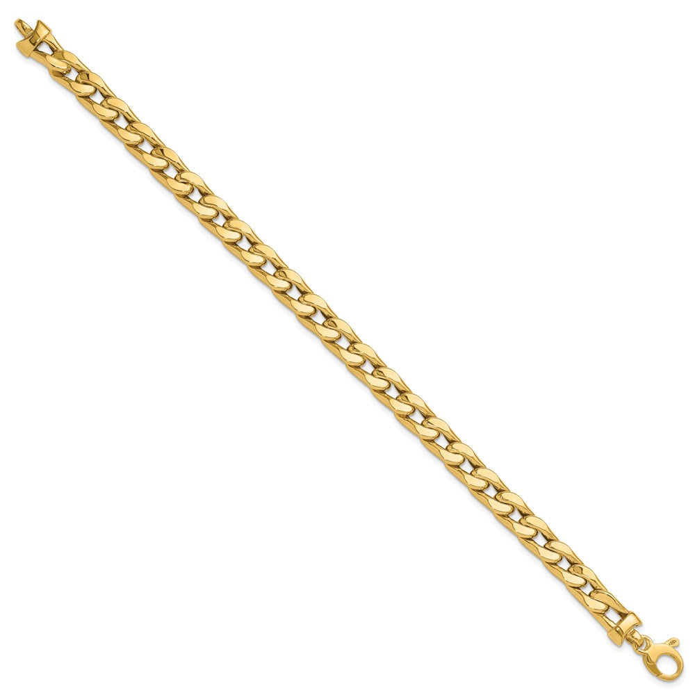 14K Gelbgold Poliert Herren Glieder Gliederarmband