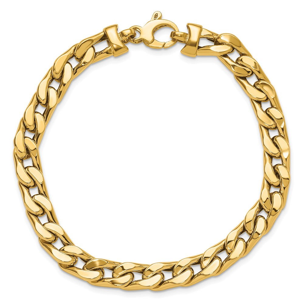 14K Gelbgold Poliert Herren Glieder Gliederarmband