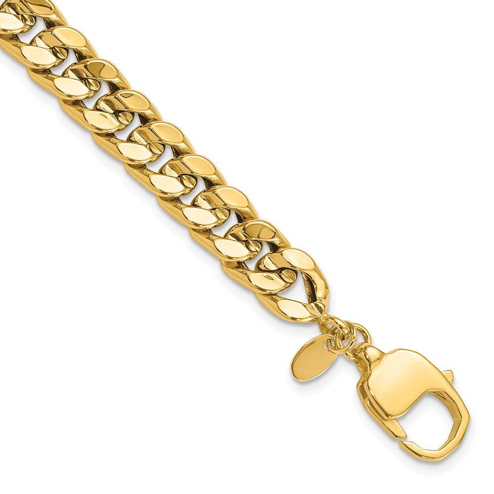 14K Gelbgold Poliert Panzer Herren Armband