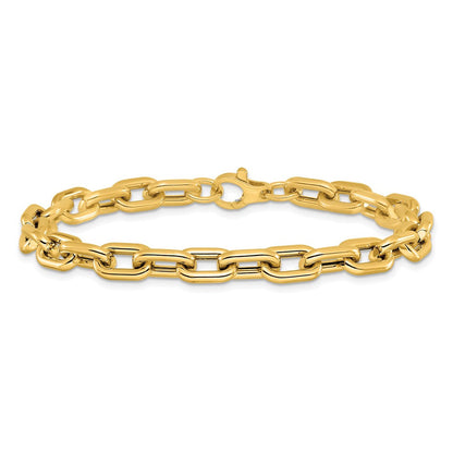 14K Gelbgold Poliert Fantasieglieder Armband