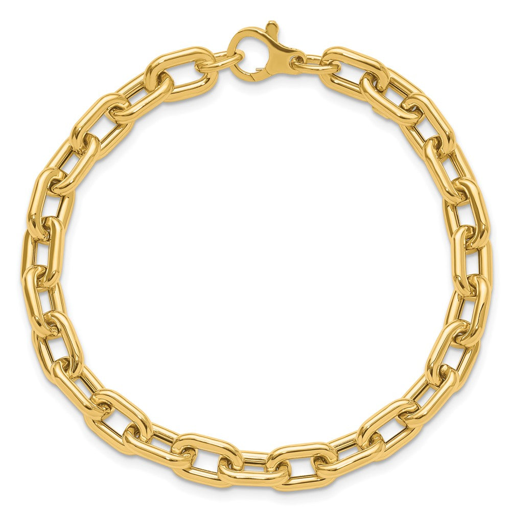 14K Gelbgold Poliert Fantasieglieder Armband