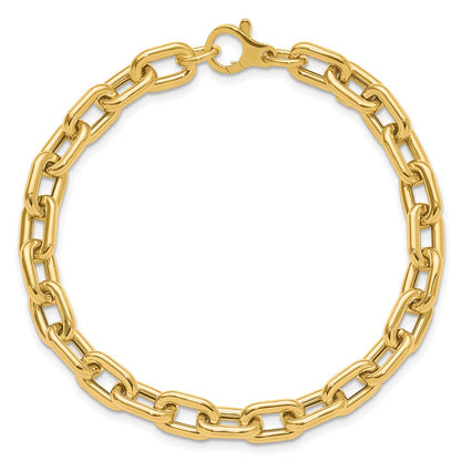 14K Gelbgold Poliert Fantasieglieder Armband