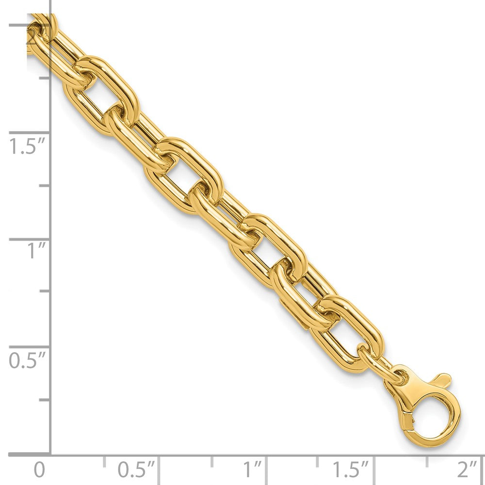 14K Gelbgold Poliert Fantasieglieder Armband